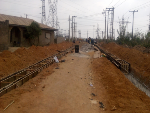 CONSTRUCTION OF PANEL FOR LINE DRAIN AT POWERLINE ROAD, OSOGBO